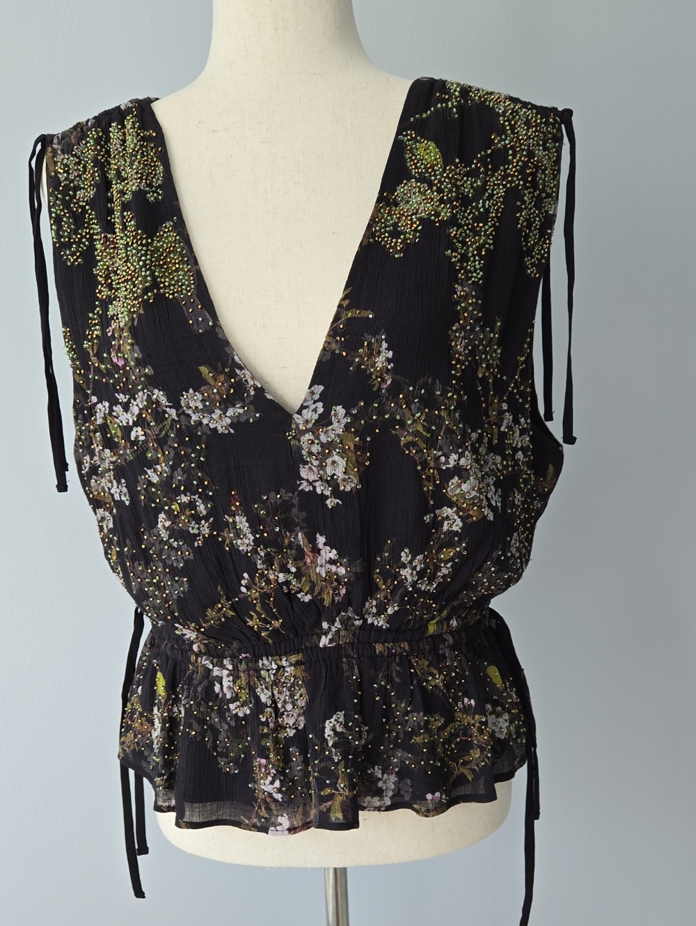 NWOT AllSaints Maia Viola Top, size 8